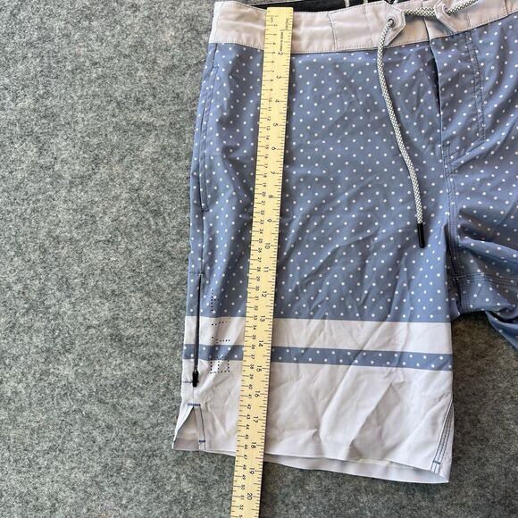 Bylt Basics Coastal Boardshorts Blue And White Polka Dots - Picture 5 of 8